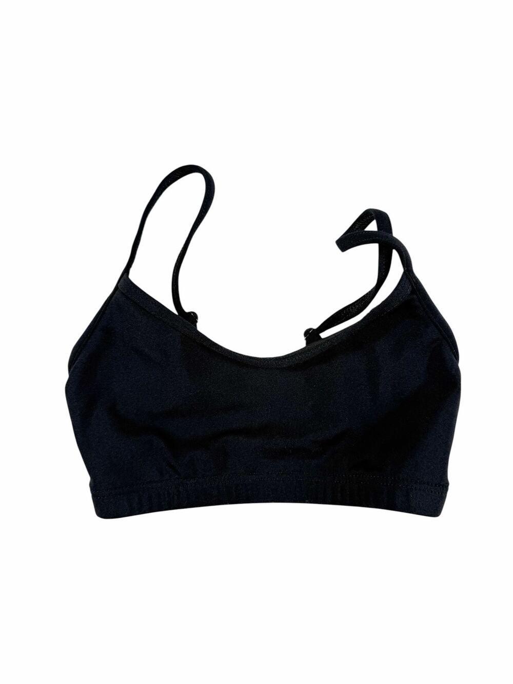 Capezio Black Camisole Dance Bra Adjustable Straps Size Adult Extra Small AXS